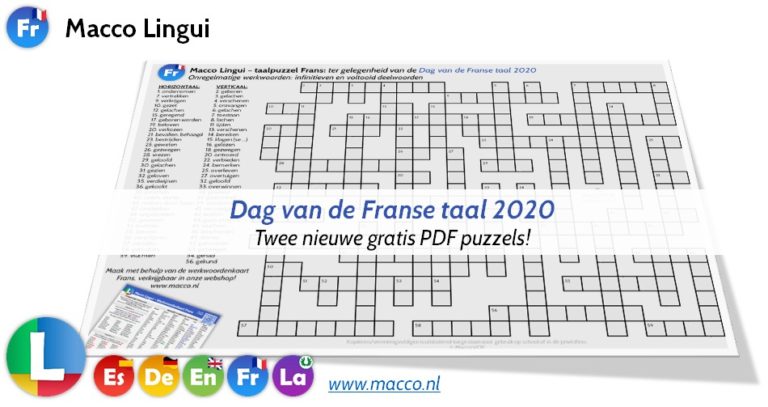 Dag van de Franse taal 2020! - Macco VOF